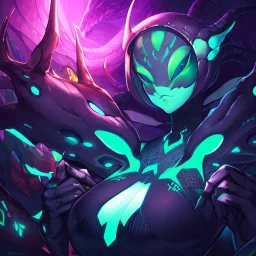Clear focus, High resolution, Alien Queen, beautiful face,