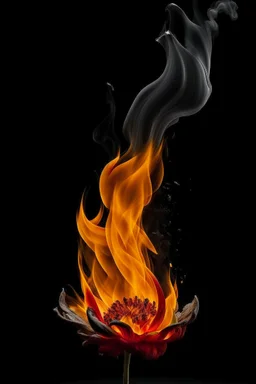 Flor quemándose