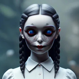 wednesday addams, hyper detail, octane render, unreal engine 5, 8k resolation