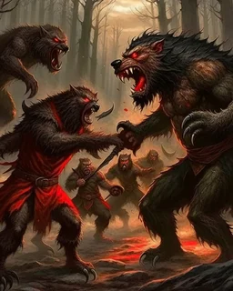 A war between bloodsuckers and werewolves