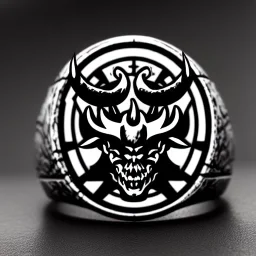 Devil demon satan king knights war code prophecy black and white reptilian ring god