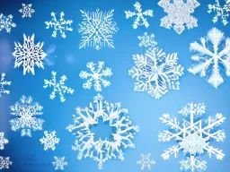 Snowflakes realistic