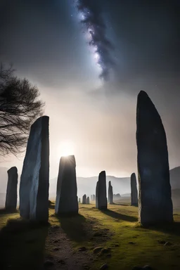 This image the starbeings came down to touch the standing stones.