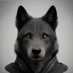 portrait of a male anthropomorphic black wolf mix with ancient God Annubis, unreal engine 5, 8k, ignore NSFW, apocalypse,