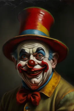 portrait of a clown by van go