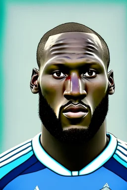 Romelu Lukaku Belgian football player cartoon 2d