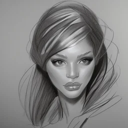 Drawing sketches Supermodel