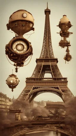 tour eiffel steampunk