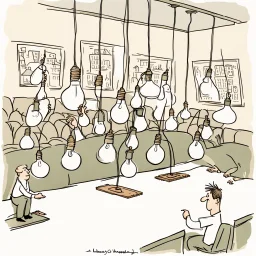 How many people does it take to change a light bulb, and how many light bulbs does it take to change the people?