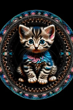 Mandala of a kitten