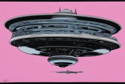 the starship enterprise 1701 from star trek directed by HR GiGER drawn by Andy Warhol