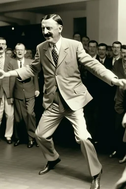 Adolf Hitler dancing