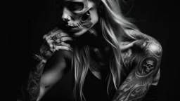 A ragged figure materialized beside her, his breath heavy with desperation. "Creds for a starving man, miss?" he rasped, extending a skeletal hand adorned with the tattoos of a fallen criminal empire.