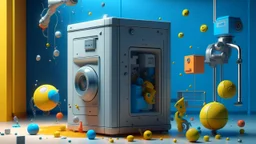 trending on artstation,toys 3d,toy design named Coin spitting washing machine.Dull working by activity in feeding by exchange somthing.free to zoom in,toy design,industrial design,ux design,interior design,product design,game design,octane rendering,unreal engine,Photoshyoot,Shot on 25mm lens,Depth of Field,Tilt Blur,Shutter Speed 1/100t0,F/22,White Balance,32k,Super-Resolution,Pro Photo RGB,Half rear Lighting,Incandtescent,Volumetric,Global Illumination,Screen Space Reflections,Diffraction Grad