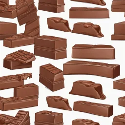 chocolate brick with bite out of it