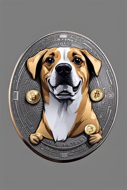 dog meme crypto coin design