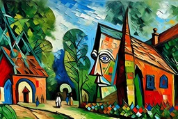 In the style of Pablo Picasso