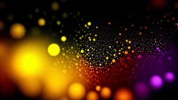 Vibrant grainy color gradient yellow purple orange black background, blurred noise texture poster website