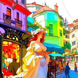 Old town Alphonse Mucha