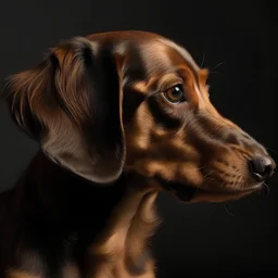 Dachshund from side