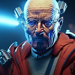 walter white, octane render, high detail, SSJ