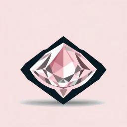 Create a logo for Deniz, a boutique of diamond-inspired dresses, Baby Pink