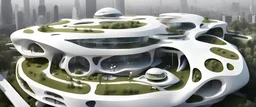 autonomous ecologies, futuristic buildings, conference