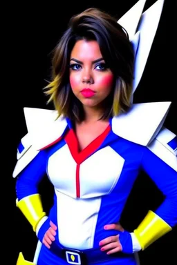 Adriana Chechik dressed as a Gundam