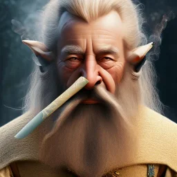 Dwarf beauty, smoking a pipe, full HD, 4K, 8K, very real and with fine and detailed details, realistic and really alive, taken from the movie Lord of the Rings, oil paint