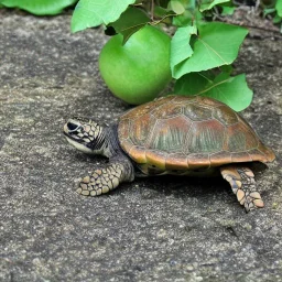 turtle and apple tree