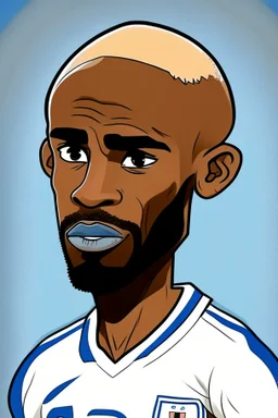 Brian Mbeumo French soccer player cartoon 2d