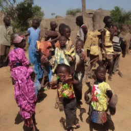 photo, AFrican kids,Dwarf wizard, laser guns