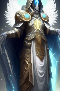 ancient prophet archmage celestial armor faceless hard armor demigod being manyhands