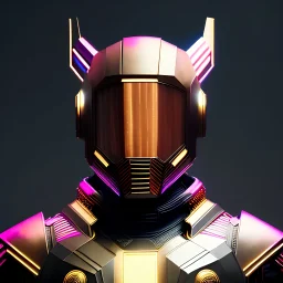 Thor, cyber, sci-fi, rounded face, blood, black, gold, brown, samurai helmet, decorative color feathers, retro, simetric, circuits, neon style, a lot of led lights, fog, rain, leather, vibrant color, highly detailed, art stations, concept art, smooth, unreal engine 5, god rays, ray tracing, RTX, lumen lighting, ultra detail, volumetric lighting, 3d, finely drawn, high definition, high resolution.