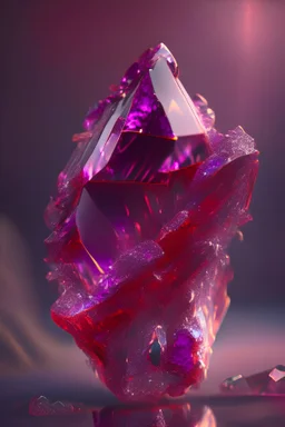 transparent gemstone Methuselah, in violet, red fire chrome casino, high detail, 8k, cinematic, depth of field, art