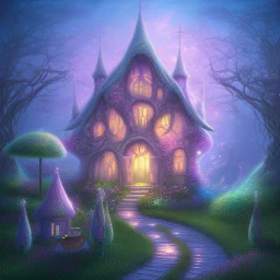 house of fairies like a dream within a dream within a dream pastel colors