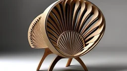 Fan shaped chair design