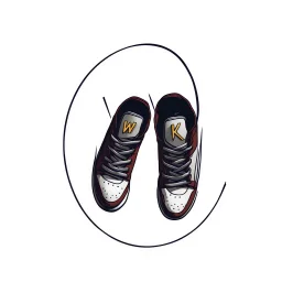 Logotipo para marca Sneakers com nome "West Kicks"