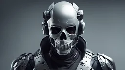 Guy in cool nanotech suit with a skull mask