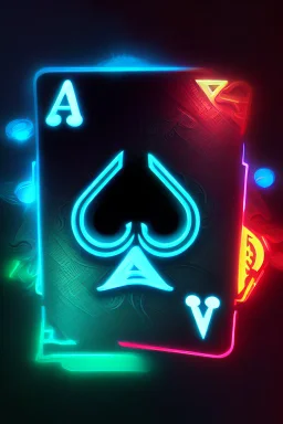 Poker Neon Ace Card IPhone Wallpaper HD - IPhone Wallpapers