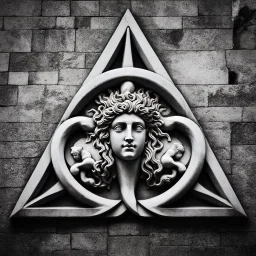 "Symbol of Sicily: The striking Medusa head at the center offers protection against evil with its piercing gaze. Encircled by three dynamic, bent legs representing continuous motion and the boundless energy of life on the island. Infused with a vivid color palette of yellow, red, and gold, this emblem is brought to life with bright, harmonious hues that echo the vibrant spirit of Sicily. The warm, sun-soaked colors encapsulate the island's rich cultural heritage and natural beauty, with elements