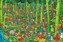 where's Wally but with cats big image jungle