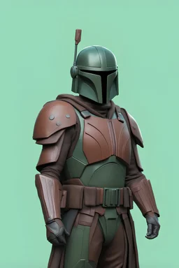 Mandalorian forest armor stylised photorealistic symmetric body