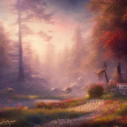  pastel colors, future art , red, orange, white,brown,son, earth, wod, trees, flowers, stone princes forest wod