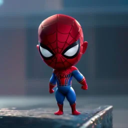 Chibi spiderman, octane rendering, modern Disney style