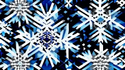 digital glitch pattern snowflake geometric abstraction by per kirkeby