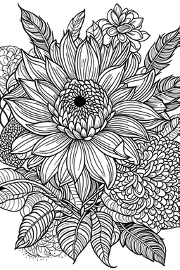 beautiful bellflowr with details,without defects, floral, coloring book, vector, white background, outline , high qualite,professional