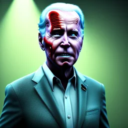 Ultra realistic image, joe biden zombie, zombie performance, skull, grey glow eyes. green blood, torn arm, night, walking twisted, waist up view, thriller style, dark ambient, highly detailed, White House background, concept art, unreal engine 5, god rays, ray tracing, RTX, lumen lighting, ultra detail, volumetric lighting, 3d, finely drawn, high definition, high resolution.