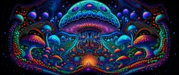 Trippy DMT interdimensional universe psychedelic acid mushroom