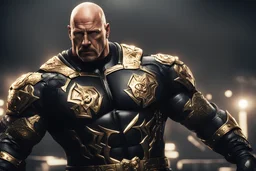 Stone Gold Steve Austin wwe in a mega cool Black iron super suit with on his arms and shoulders, hdr, (intricate details, hyperdetailed:1.16), piercing look, cinematic, intense, cinematic composition, cinematic lighting, color grading, focused, (dark background:1.1)